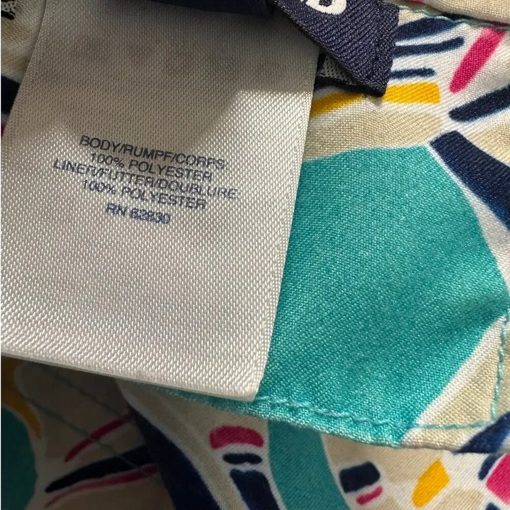 Lands' End Mens Medium 32-34 Seashells Print 100% Polyetser Net Lining Pocket